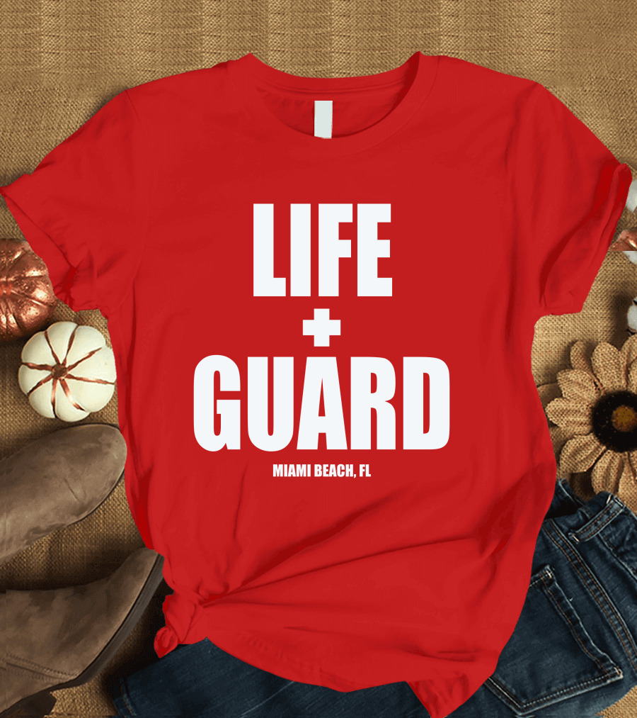 Lifeguard Miami Beach FL Thomas Sanders T-Shirt