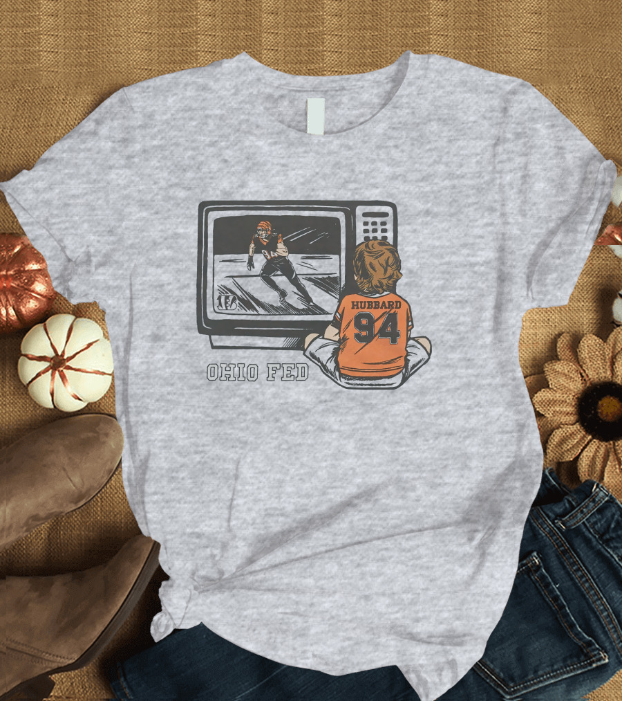Cincinnati Bengals Sam Hubbard Ohio Fed 94 TV Retro Football T-Shirt