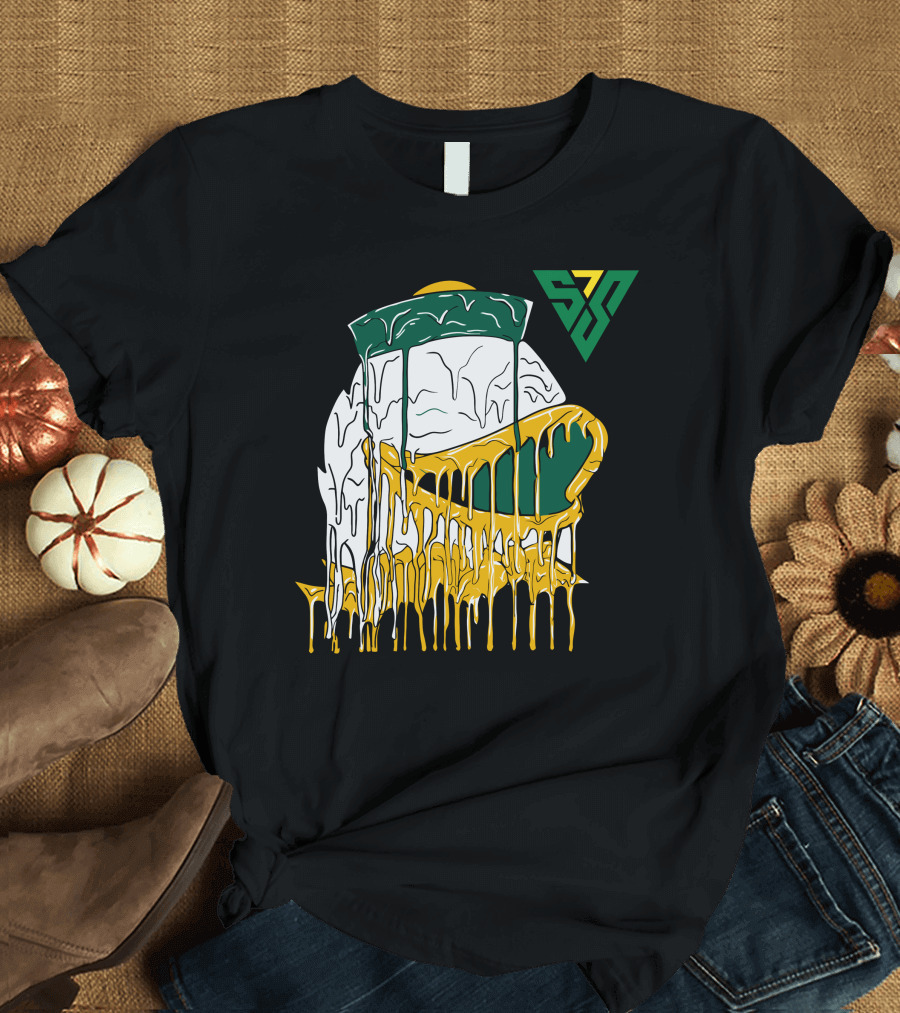 Lackavelli Shop Meltdown Drip Cheese Hat Logo 77 T-Shirt