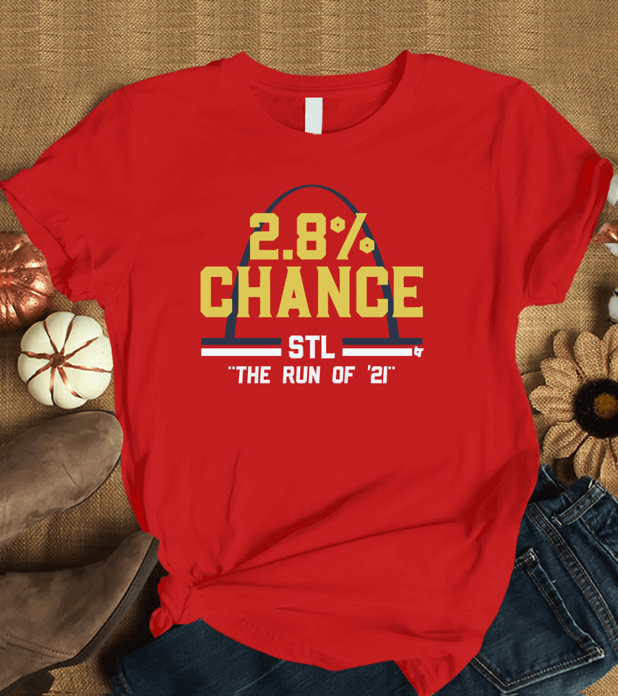 2.8% Chance STL The Run of '21 T-Shirt