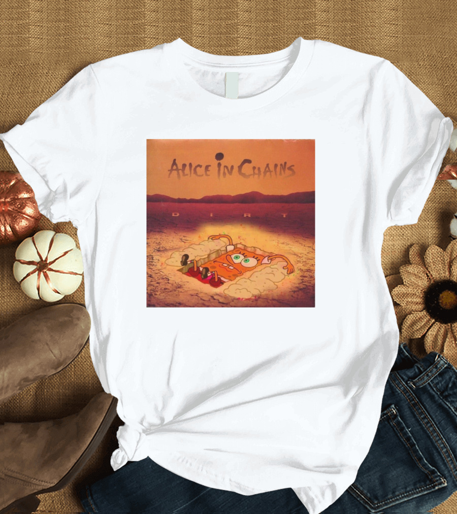 Alice In Chains Dirt Parody SpongeBob SquarePants Mocha Bigwanger12 T-Shirt