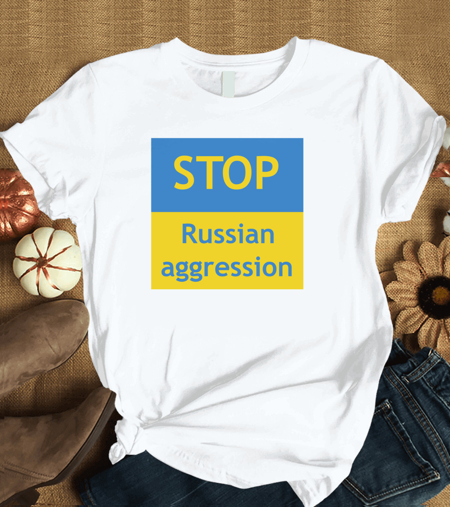 Stop Russian Aggression Dr. Samantha O'neill SA T-Shirt