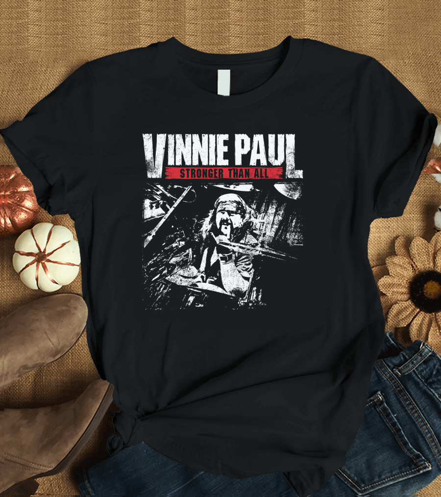 Vinnie Paul Stronger Than All Vintage Drumming T-Shirt