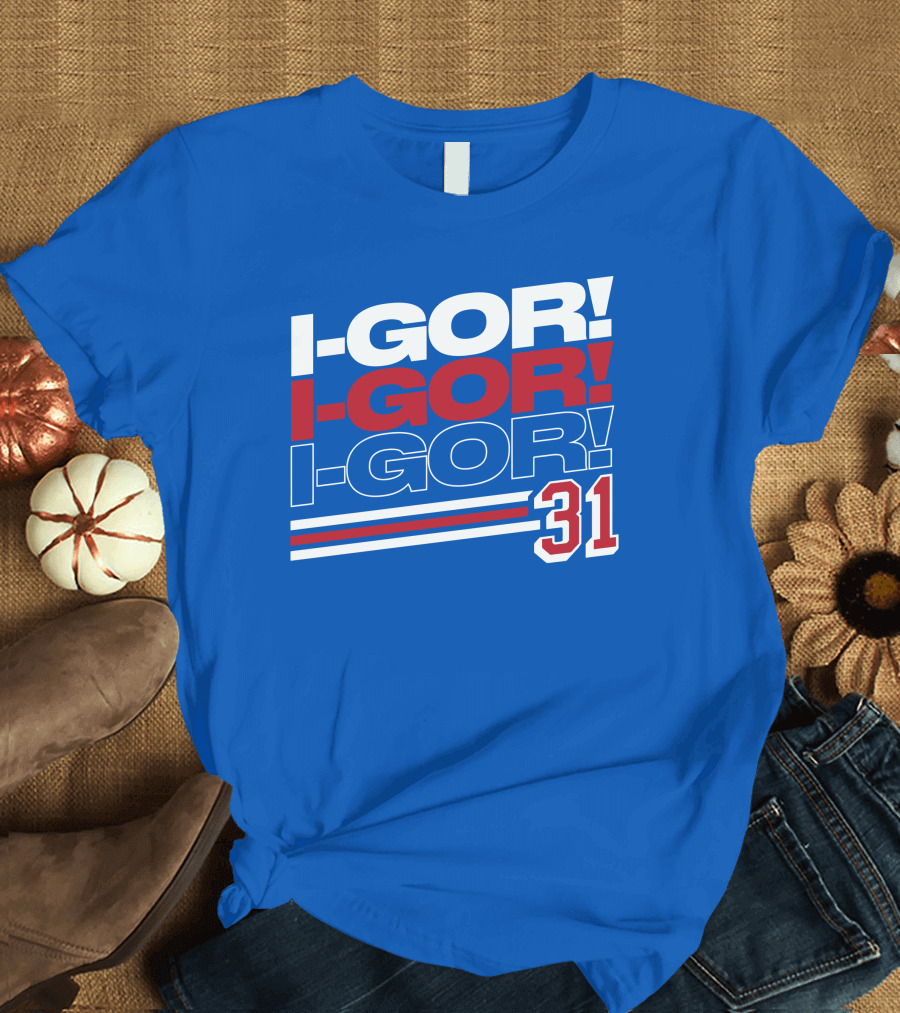 We Bleed Blue NYC Merch Store I-Gor I-Gor I-Gor 31 T-Shirt