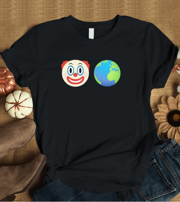 T-Shirt: Clown World Honk Honk Emoji Earth Joke T-Shirt Clown World Honk Honk Emoji Earth Joke T-Shirt