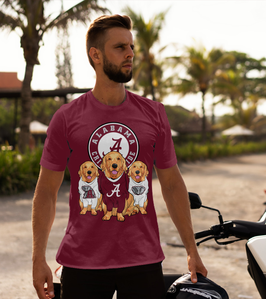 Alabama Crimson Tide Golden Retrievers T-Shirt