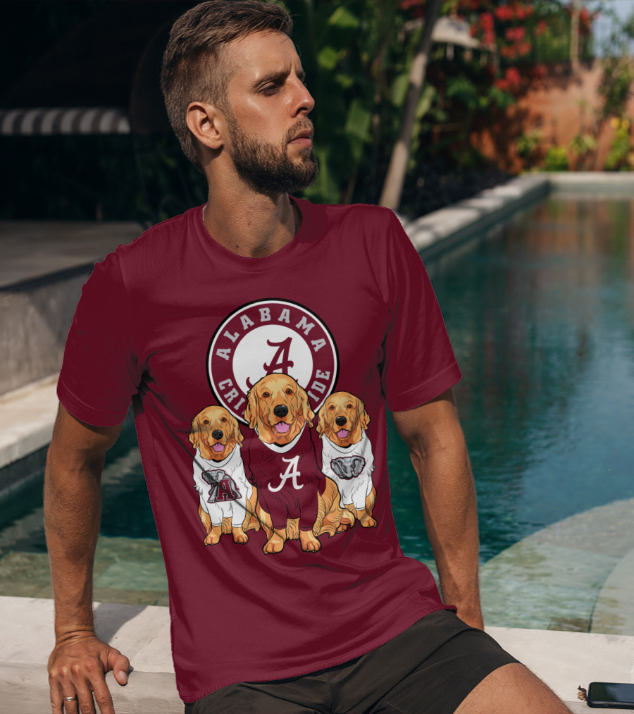 Alabama Crimson Tide Golden Retrievers T-Shirt