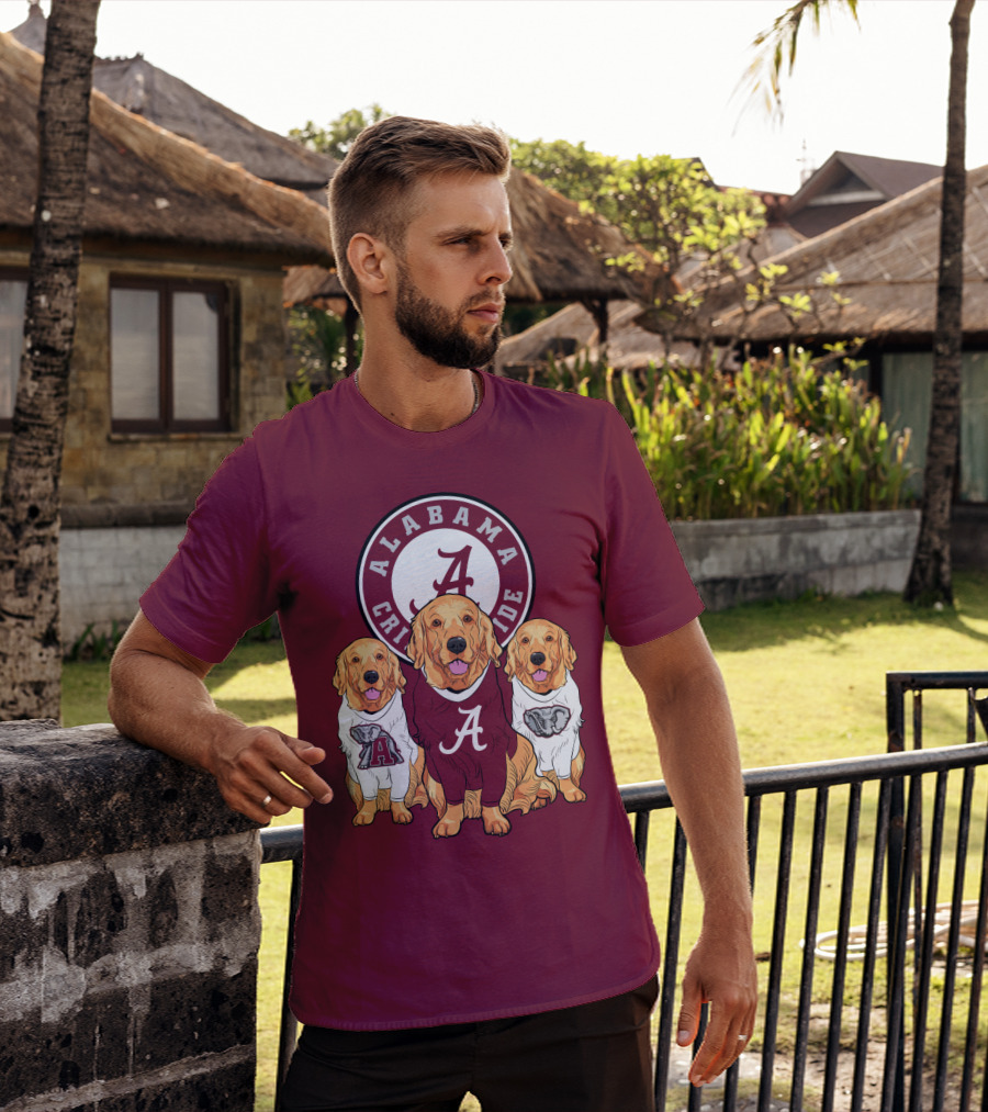 Alabama Crimson Tide Golden Retrievers T-Shirt