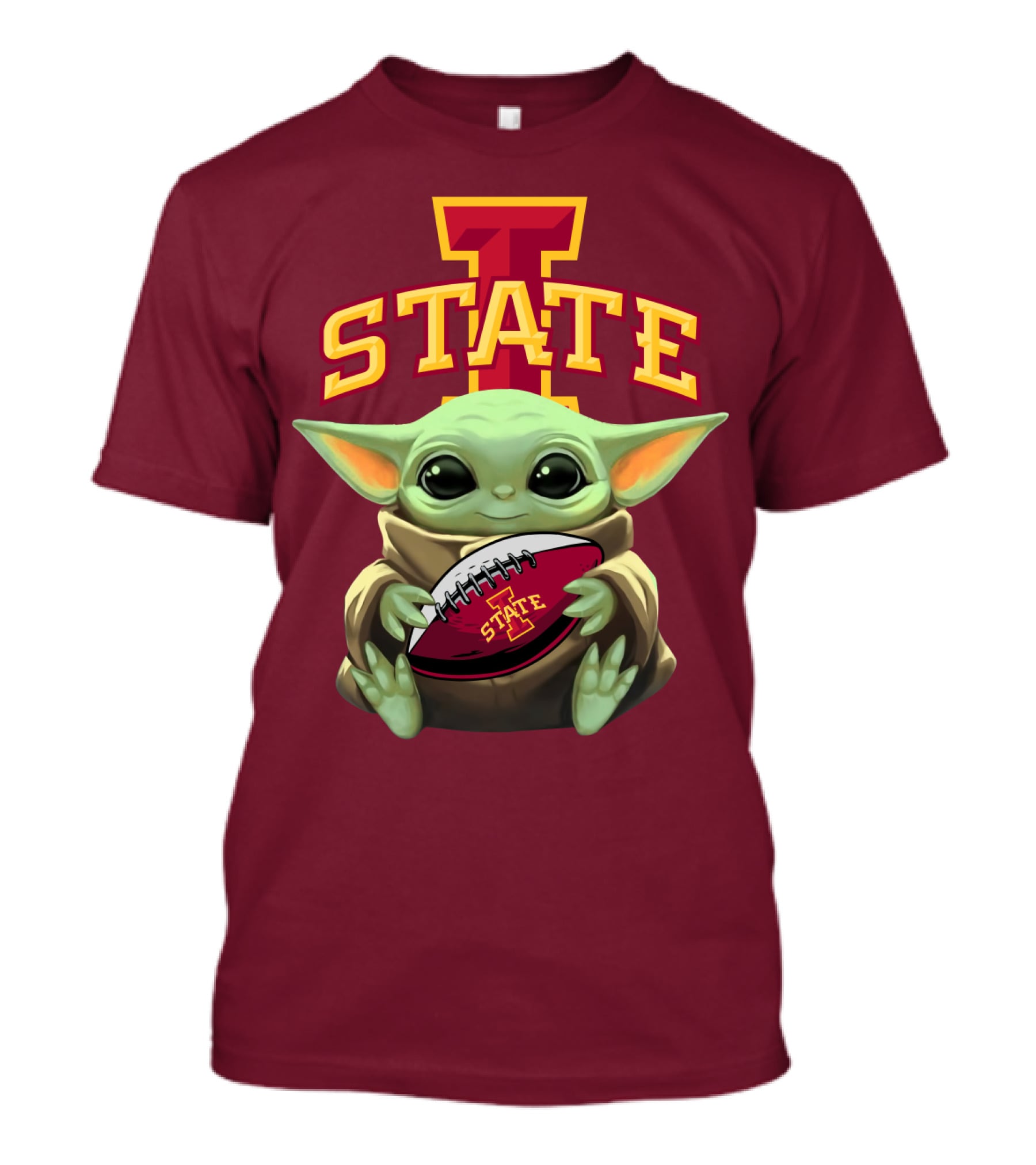 Baby Yoda Iowa State Football T-Shirt