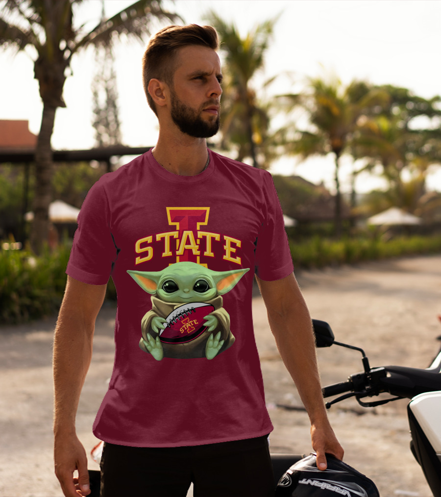 Baby Yoda Iowa State Football T-Shirt