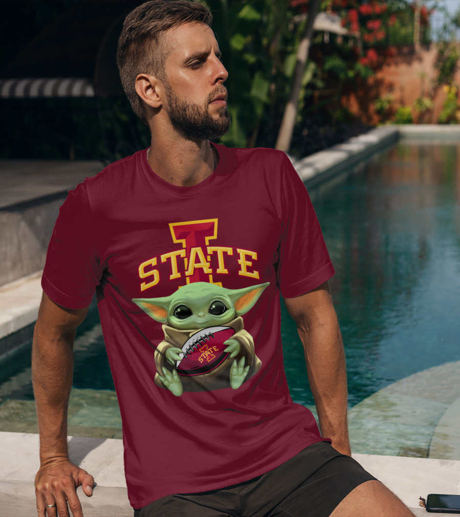 Baby Yoda Iowa State Football T-Shirt