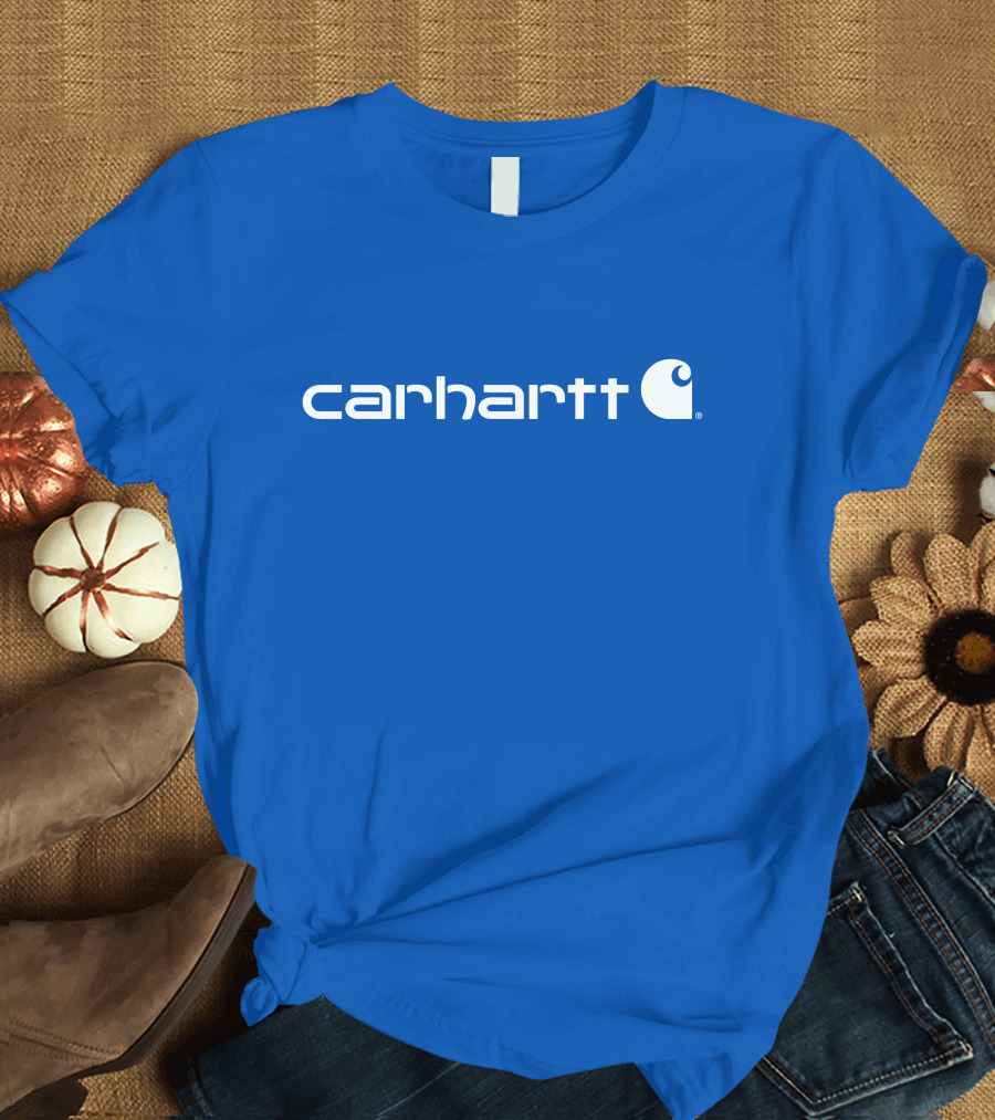 Carhartt Force Delmont Signature Blue T-Shirt