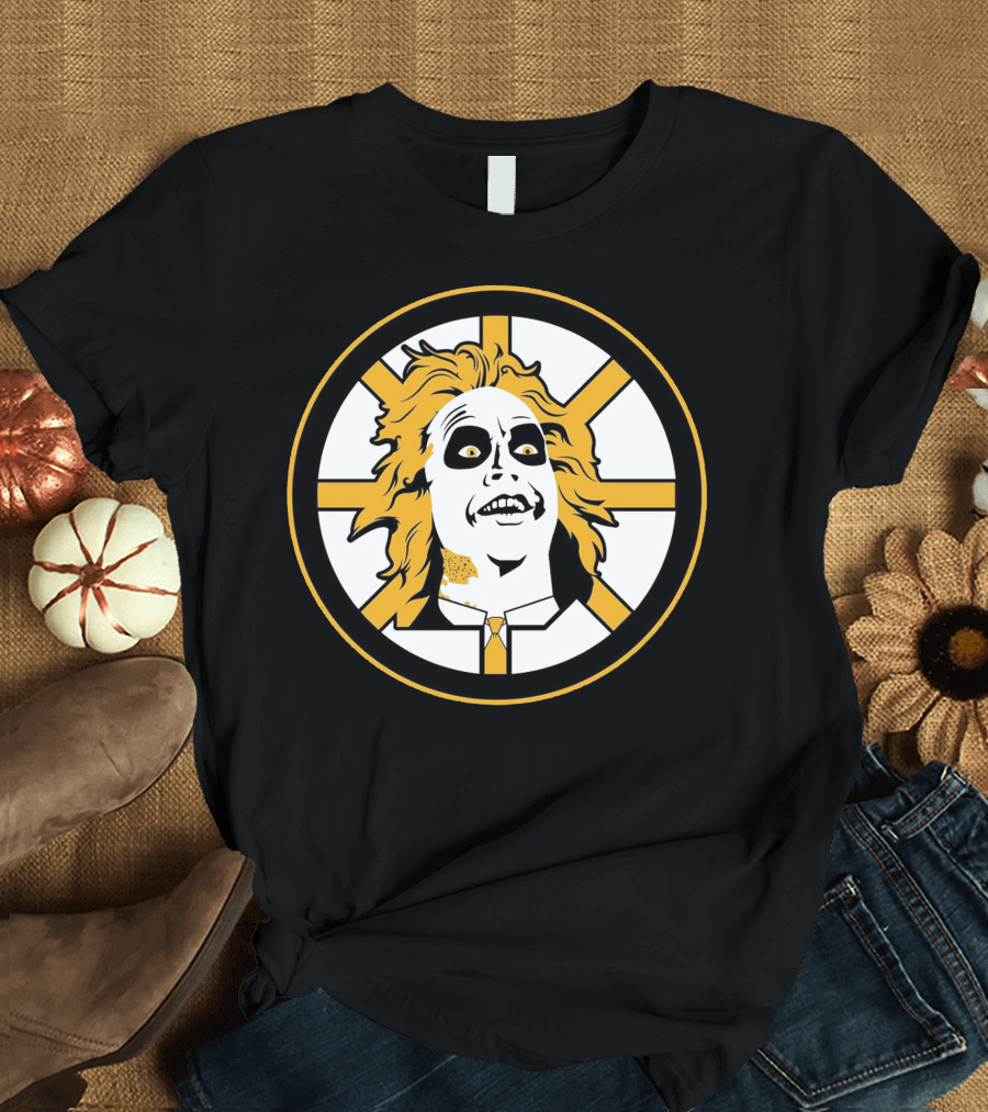 Boston Bruins Beetlejuice Horror NHL T-Shirt