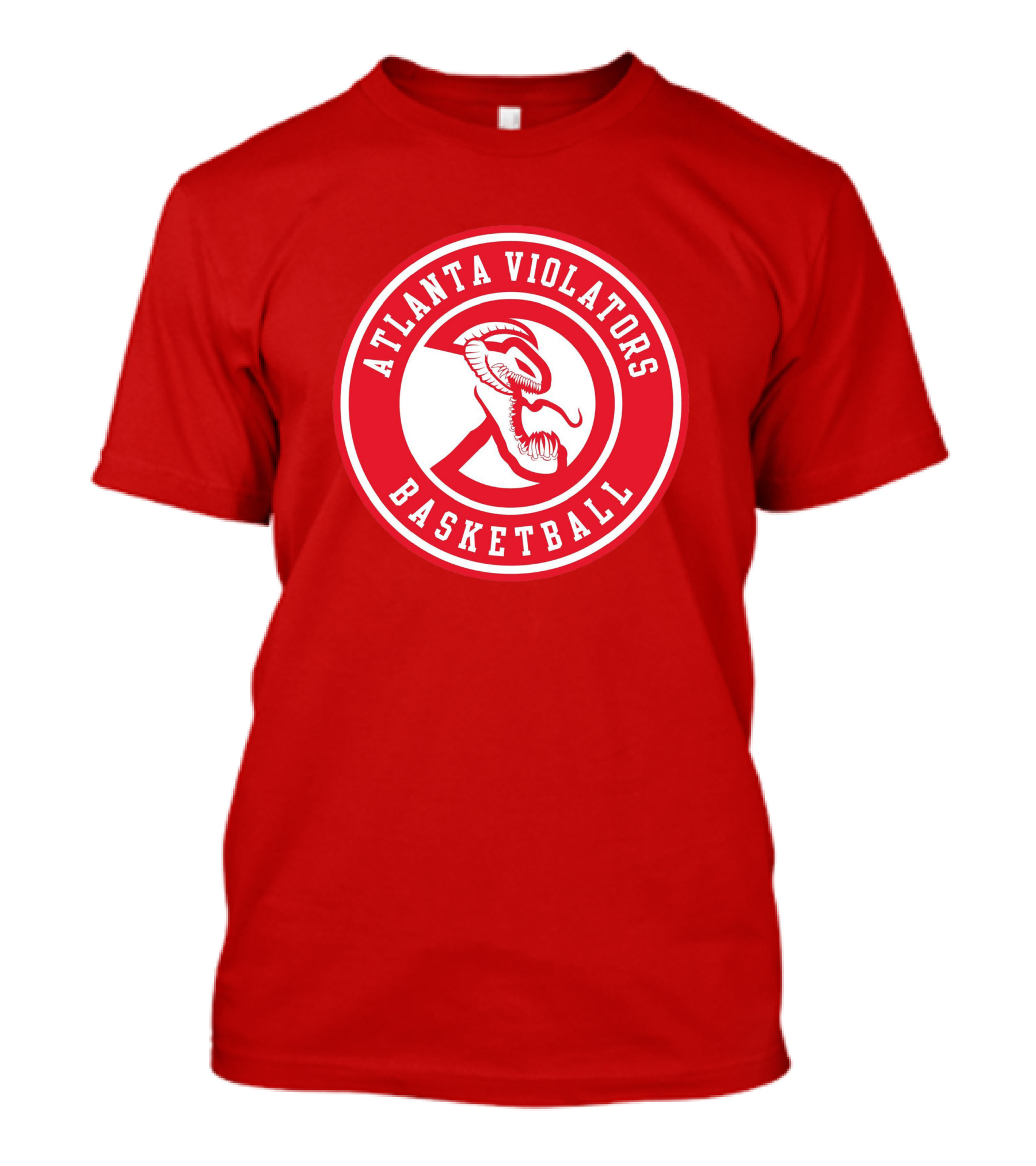 Atlanta Violators Basketball Red Snake Logo NBA T-Shirt