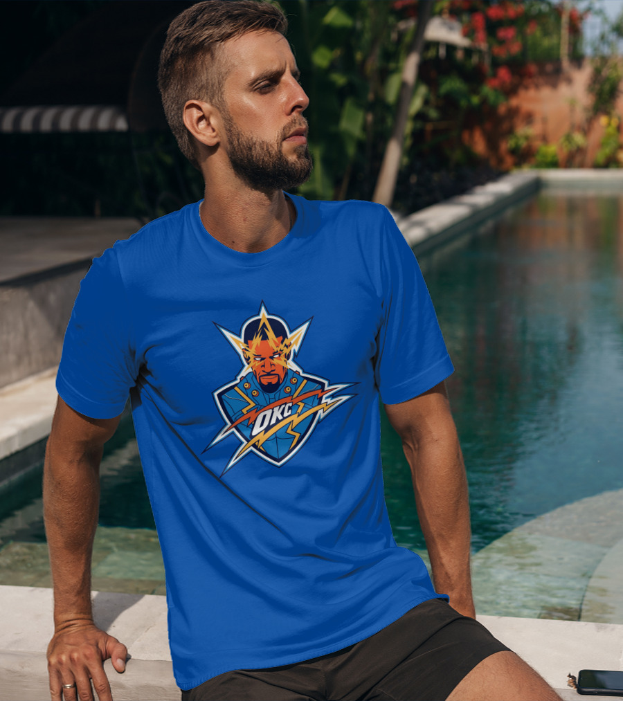 OKC Electro NBA Thunder Inspired T-Shirt