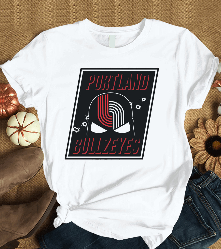 Portland Trail Bullzeyes NBA Basketball Emblem T-Shirt