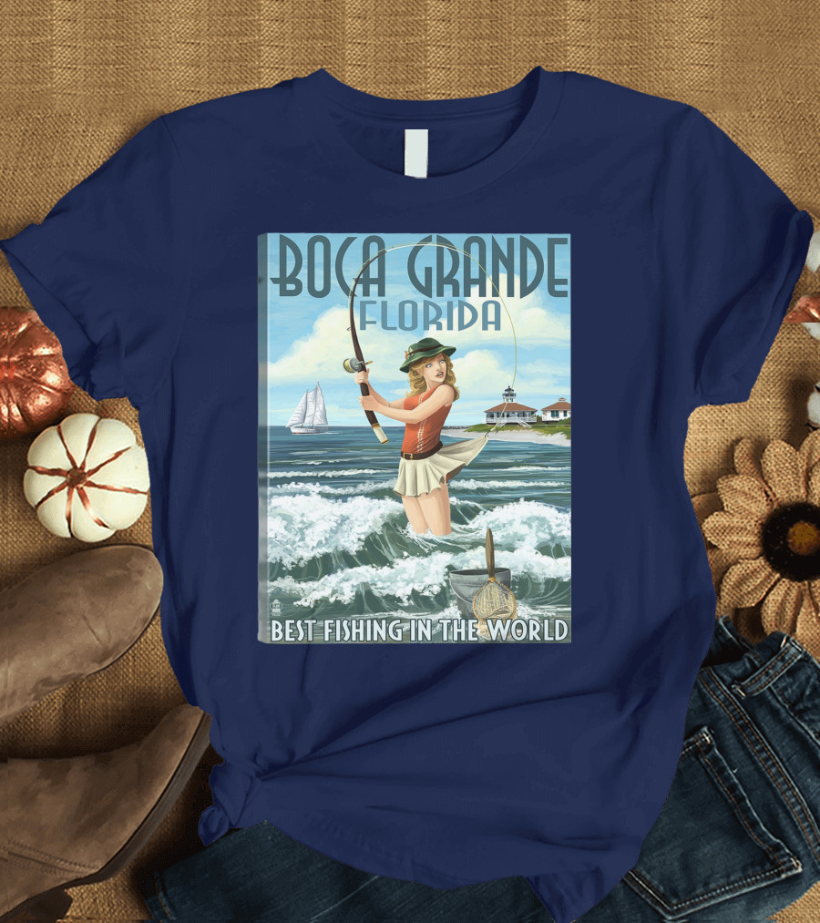 Boca Grande Florida Best Fishing in the World T-Shirt