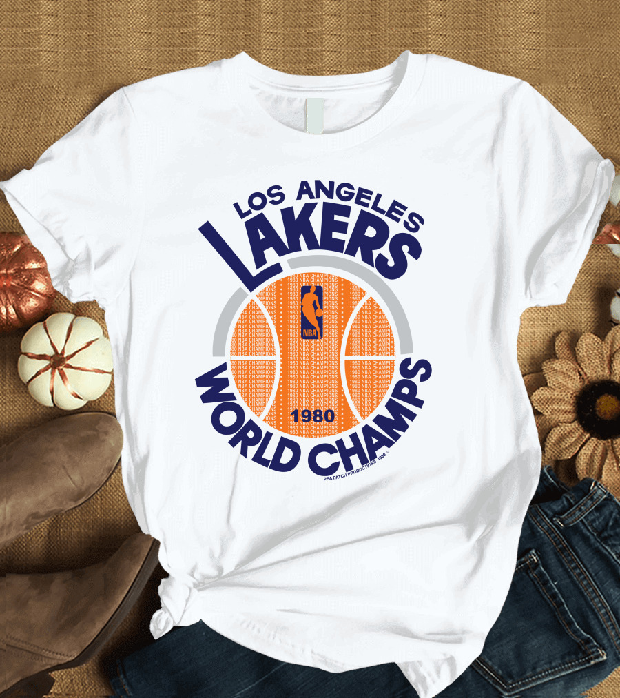 Los Angeles Lakers 1980 NBA World Champs T-Shirt