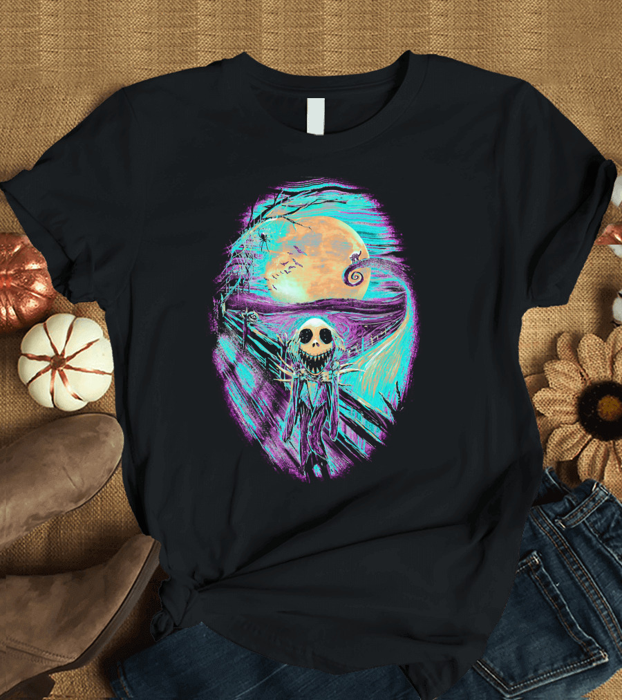 The Scream Before Christmas Nightmare Jack Moon Scene T-Shirt