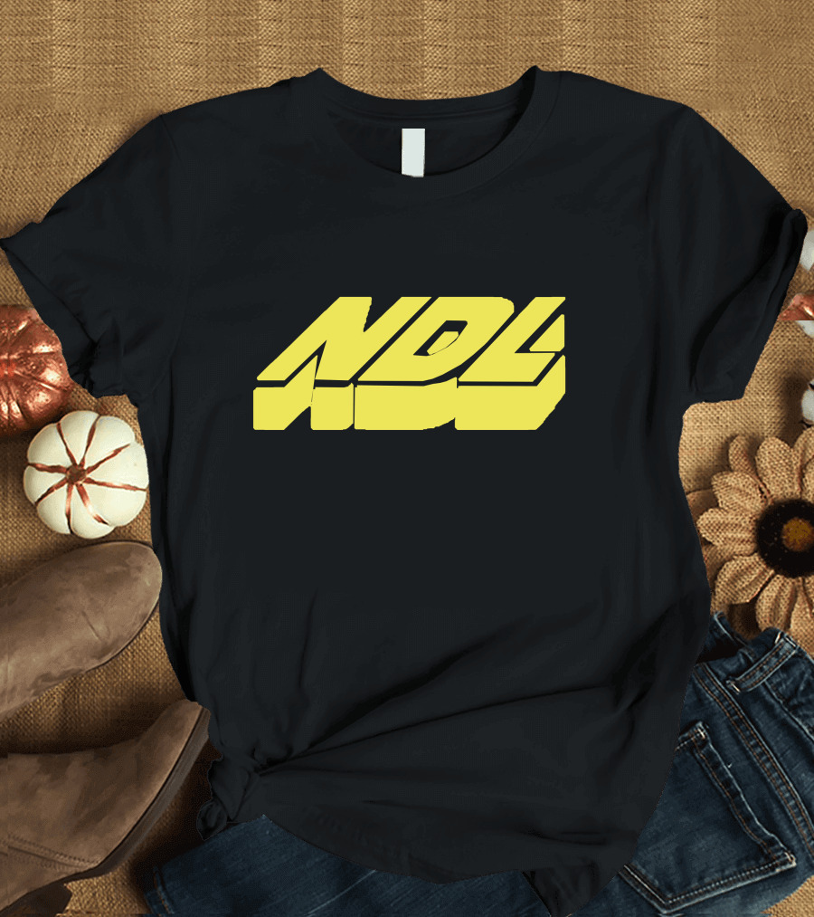 NDL Yellow Block Text Merchandise T-Shirt