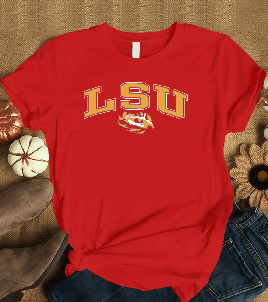 LSU Tigers Eye Emblem T-Shirt