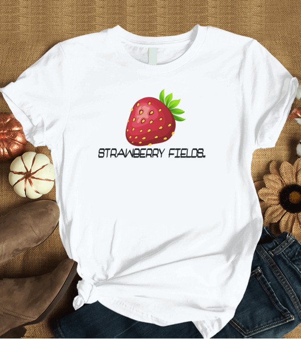 T-Shirt: Strawberry Fields Forever Red Berry T-Shirt Strawberry Fields Forever Red Berry T-Shirt