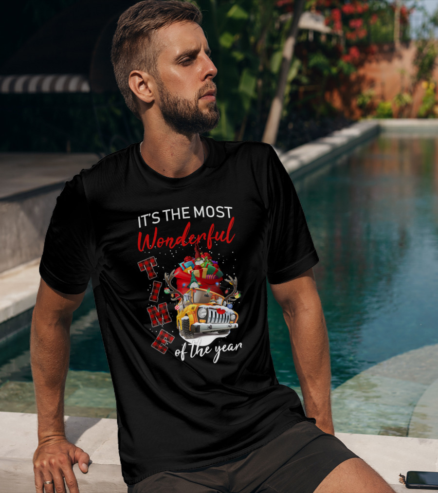 It's The Most Wonderful Time Of The Year Christmas Truck With Gifts T-Shirt