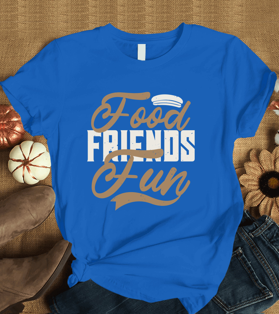Food Friends Fun Sailor Hat T-Shirt