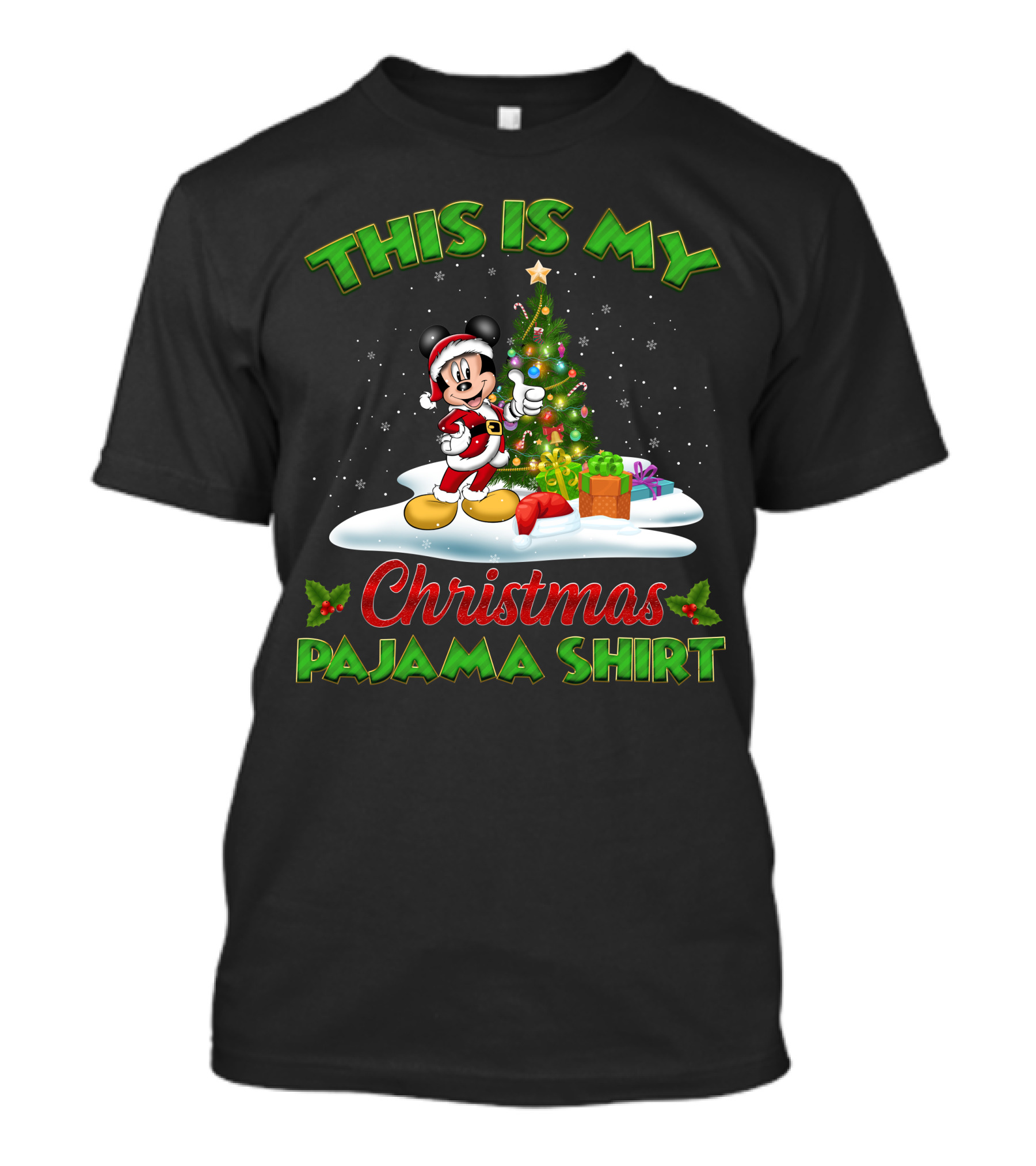 This Is My Christmas Pajama Shirt Mickey T-Shirt