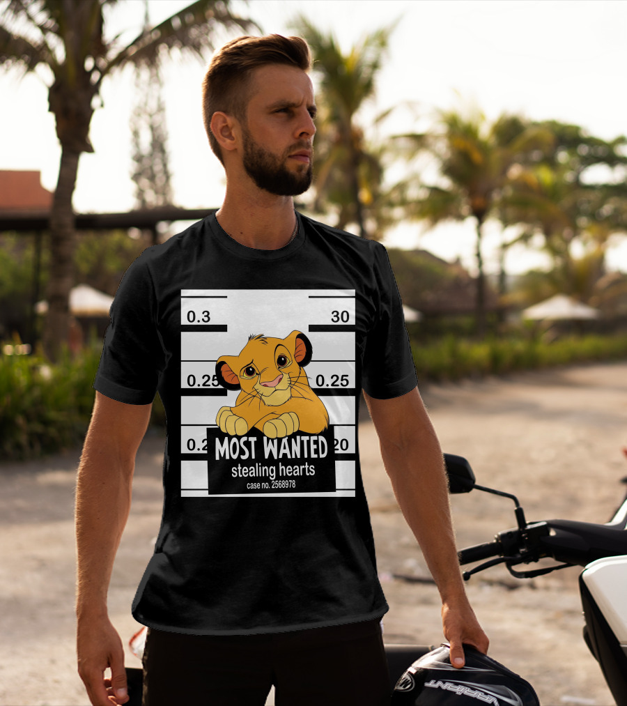 Most Wanted Simba Stealing Hearts Case No. 2568978 T-Shirt