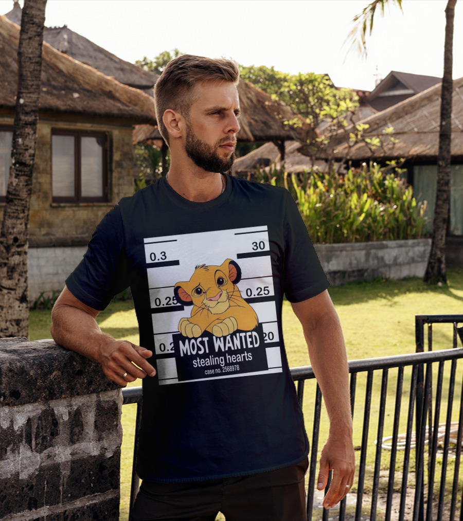 Most Wanted Simba Stealing Hearts Case No. 2568978 T-Shirt