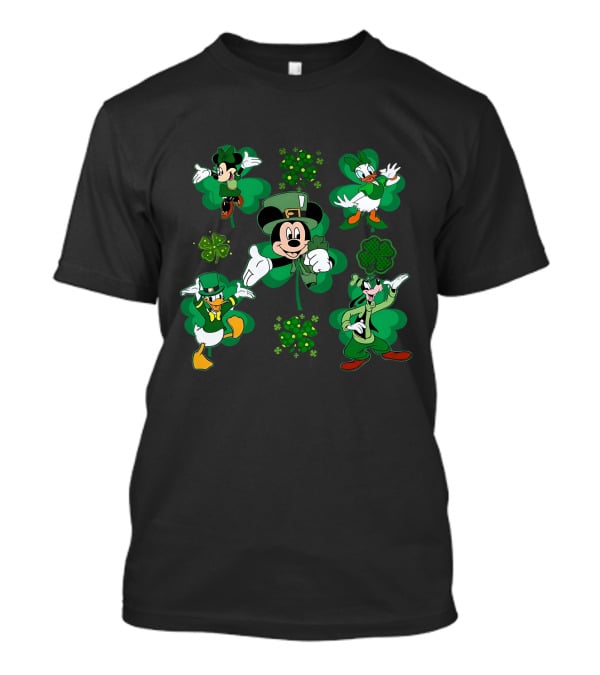 Mickey Friends St. Patrick's Day Shamrock Celebration T-Shirt