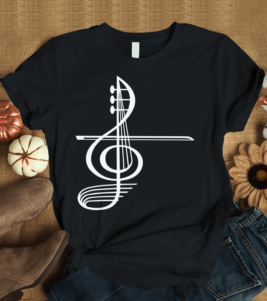 VIOLA Musical Treble Clef Strings T-Shirt