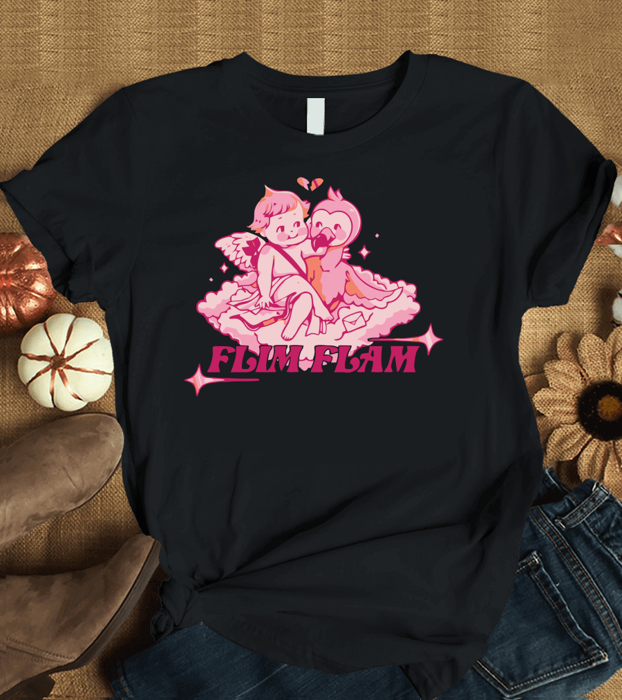 FLIM FLAM CUPID FLAMINGO T-Shirt