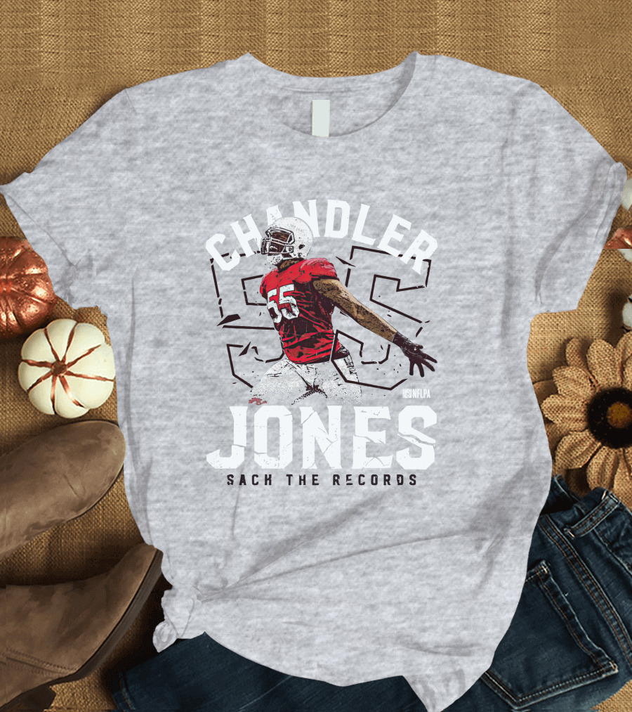 Chandler Jones 55 NFLPA Sack the Records T-Shirt