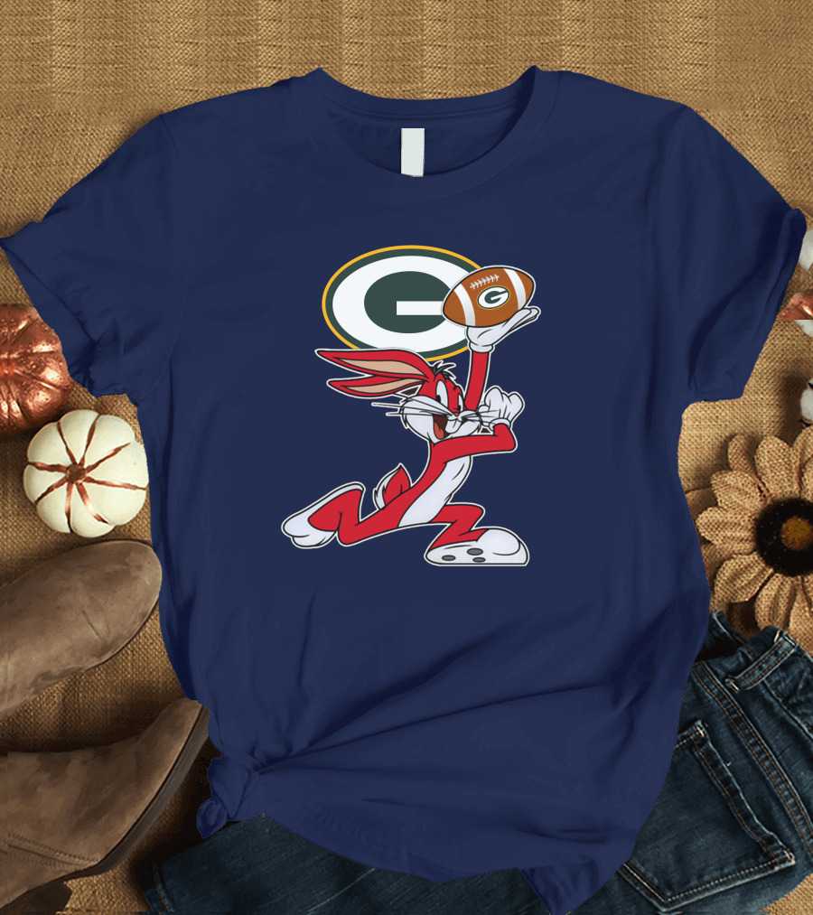 Green Bay Packers Bunny Football T-Shirt
