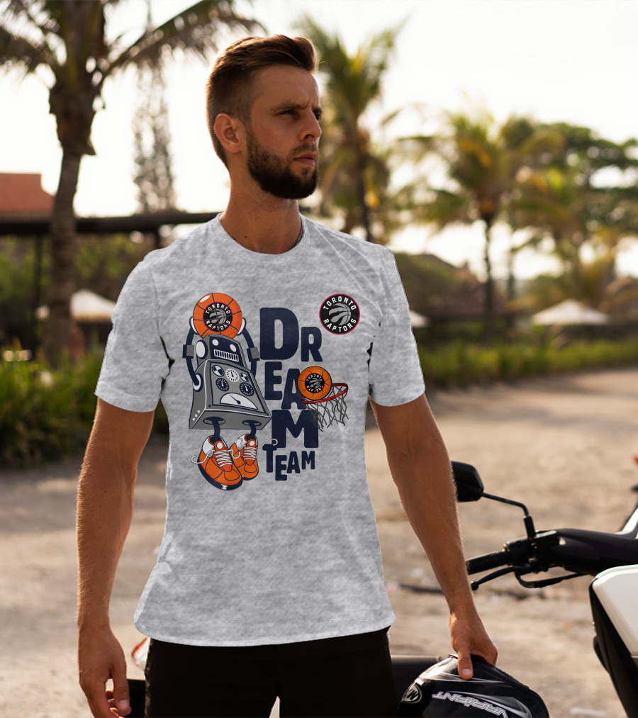 Toronto Raptors Dream Team Robot Basketball Hoops Sneakers T-Shirt