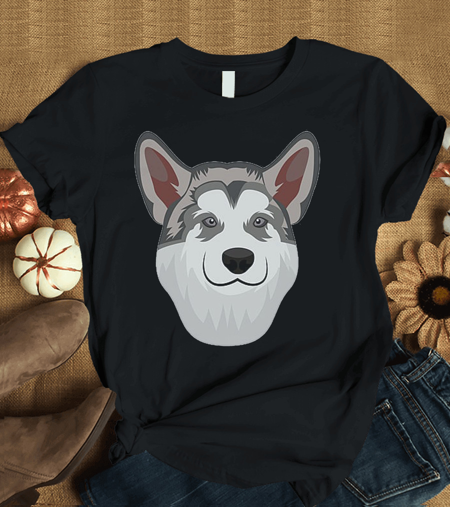 Alaskan Malamute Face T-Shirt