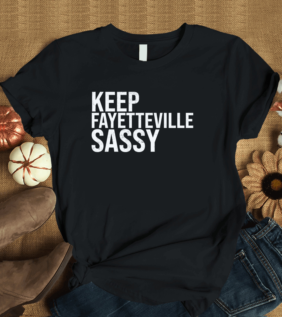 Keep Fayetteville Sassy Sassy's Red House Treylon Burks T-Shirt
