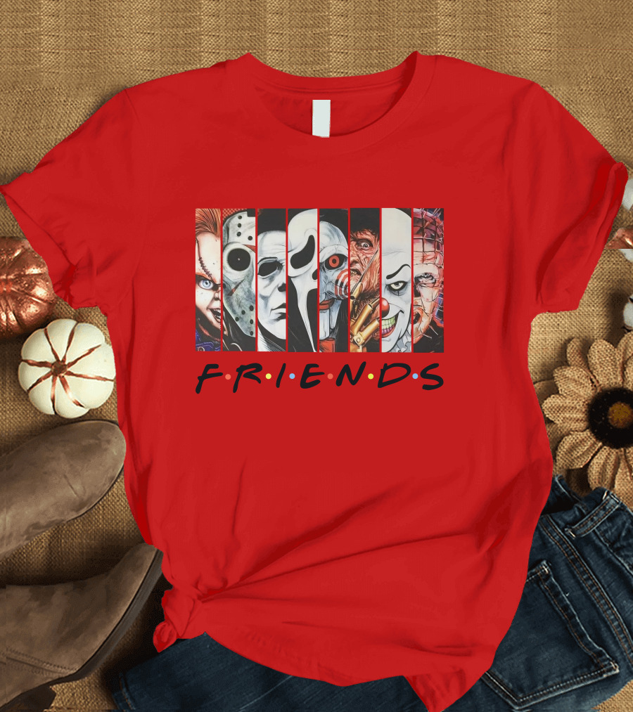 Uncle Rjs Spanish Oreo Friends Horror Icons Ensemble T-Shirt