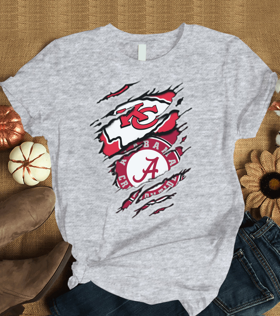 Kansas City Chiefs Alabama Crimson Tide T-Shirt