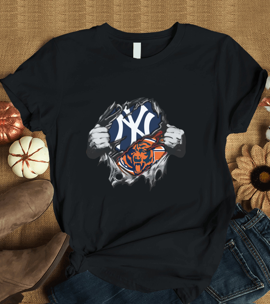Yankees Bears Logo Fusion T-Shirt