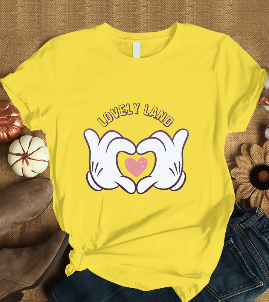 Lovely Land Heart Hands T-Shirt
