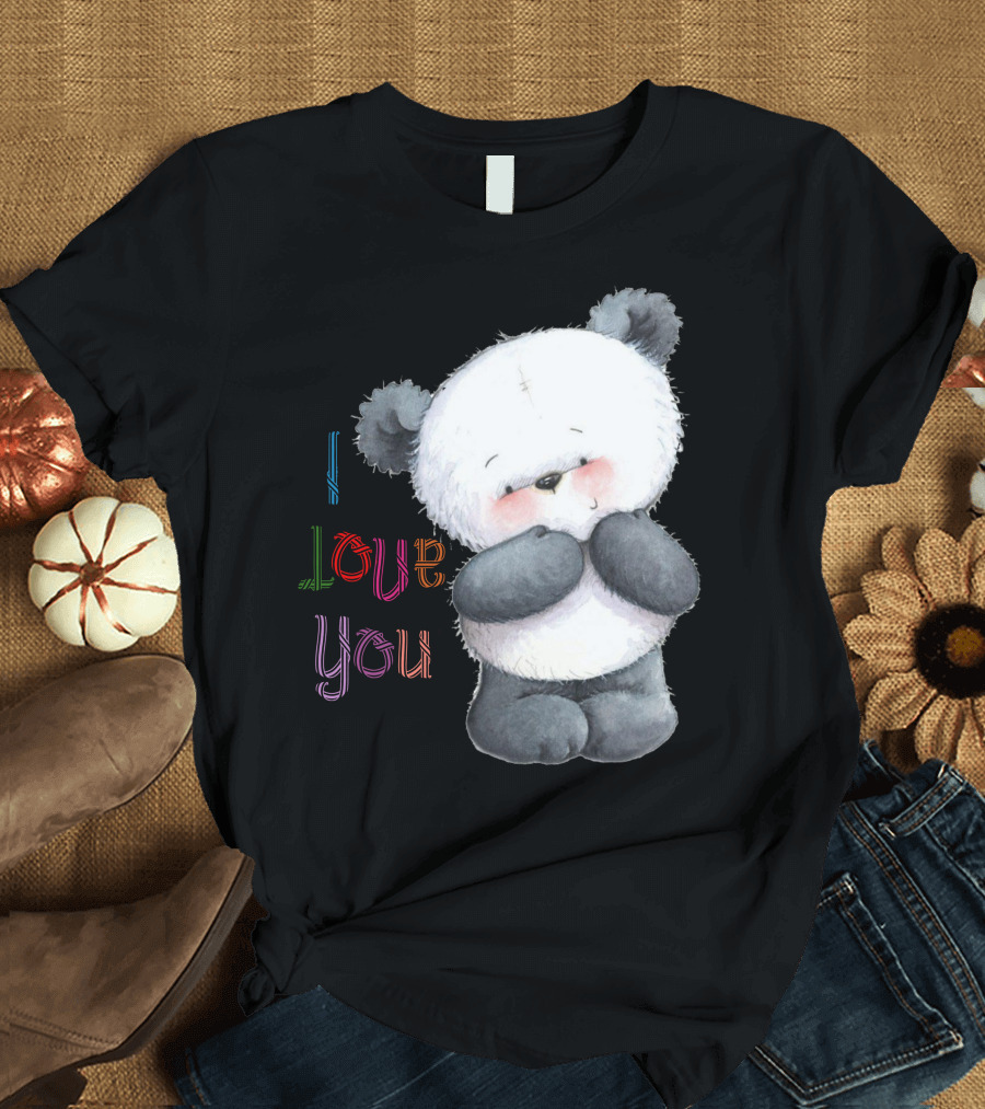 I Love You Panda T-Shirt