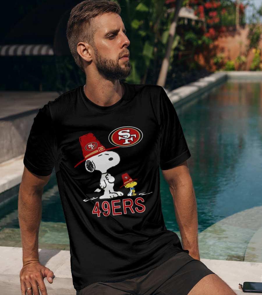 49ers Snoopy And Woodstock Fans With Sf T-Shirt