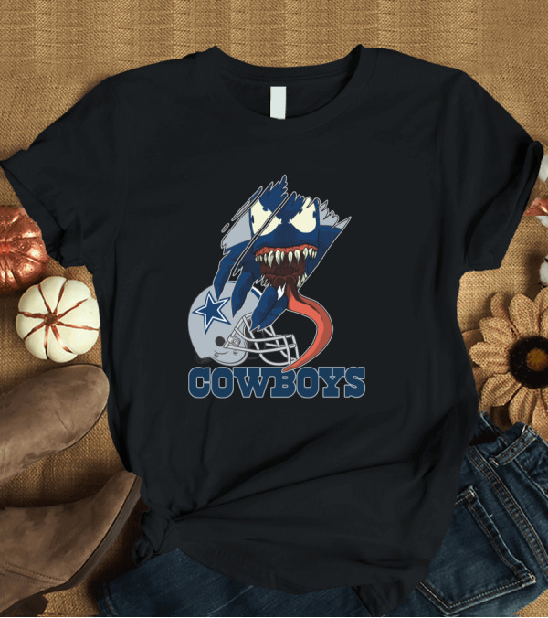 T-Shirt: Cowboys Venom Dallas Football Mashup T-Shirt Cowboys Venom Dallas Football Mashup T-Shirt