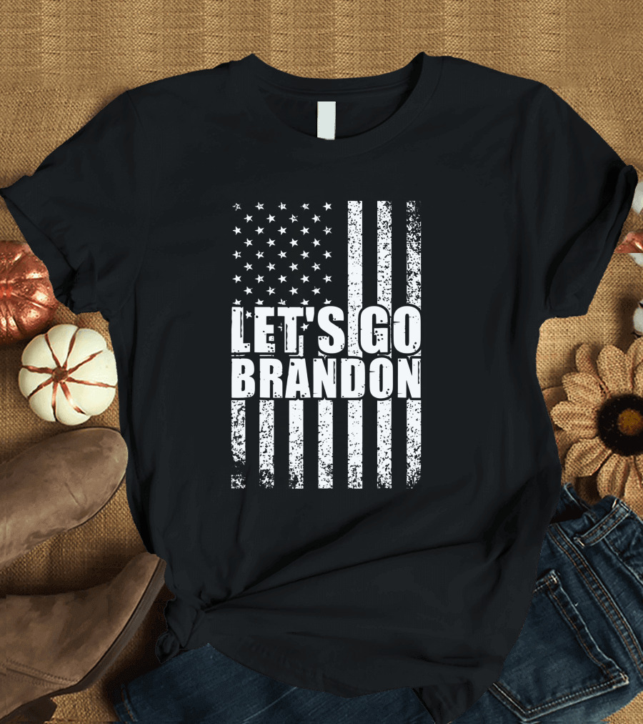 Let's Go Brandon American Flag Conservative T-Shirt