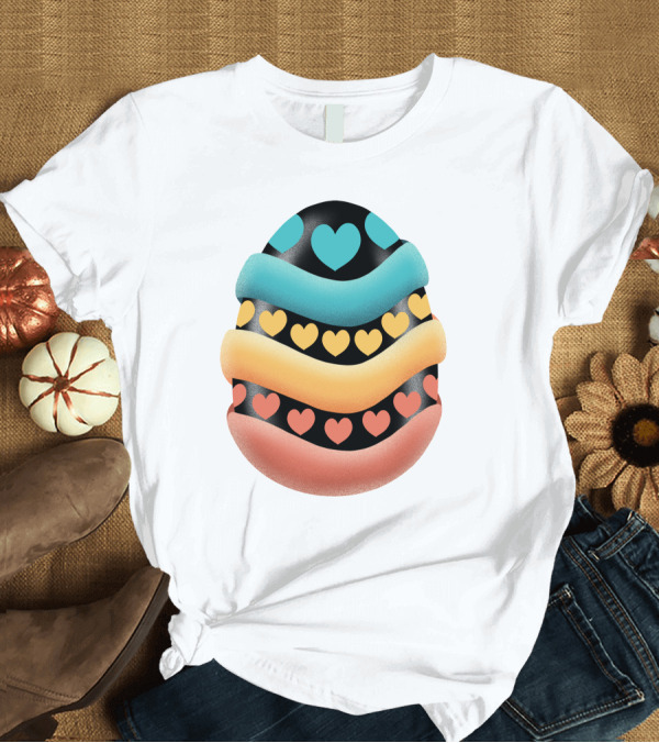 T-Shirt: Easter Egg Handmade Heart T-Shirt Easter Egg Handmade Heart T-Shirt