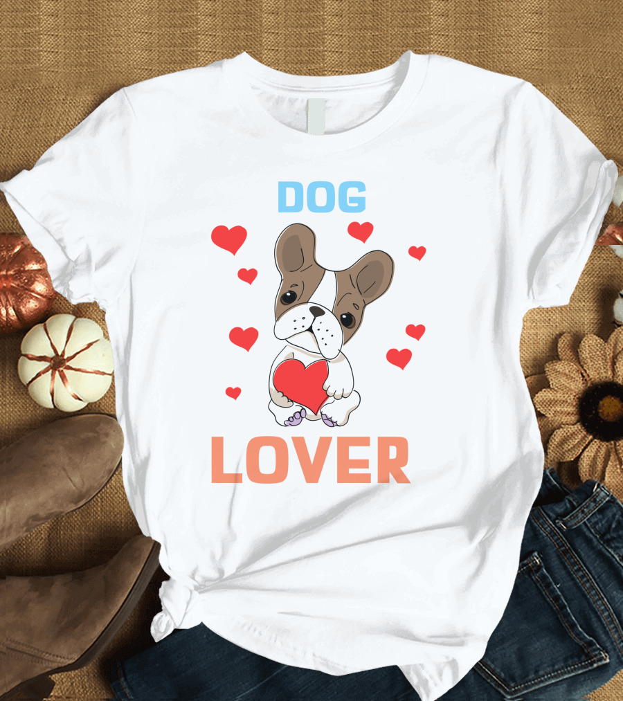 DOG LOVER Puppy Hearts T-Shirt