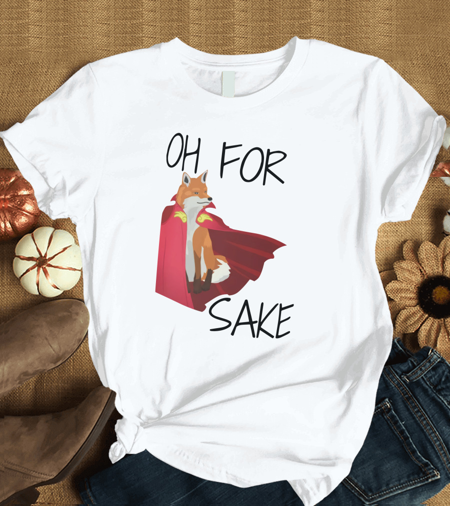 Oh For Sake Fox in Red Cloak T-Shirt
